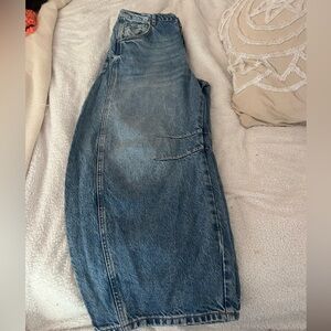 Free People Barrel Jeans